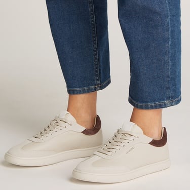  Calvin Klein Cupsole Lace Up Sue Mix Kadın Bej Sneaker