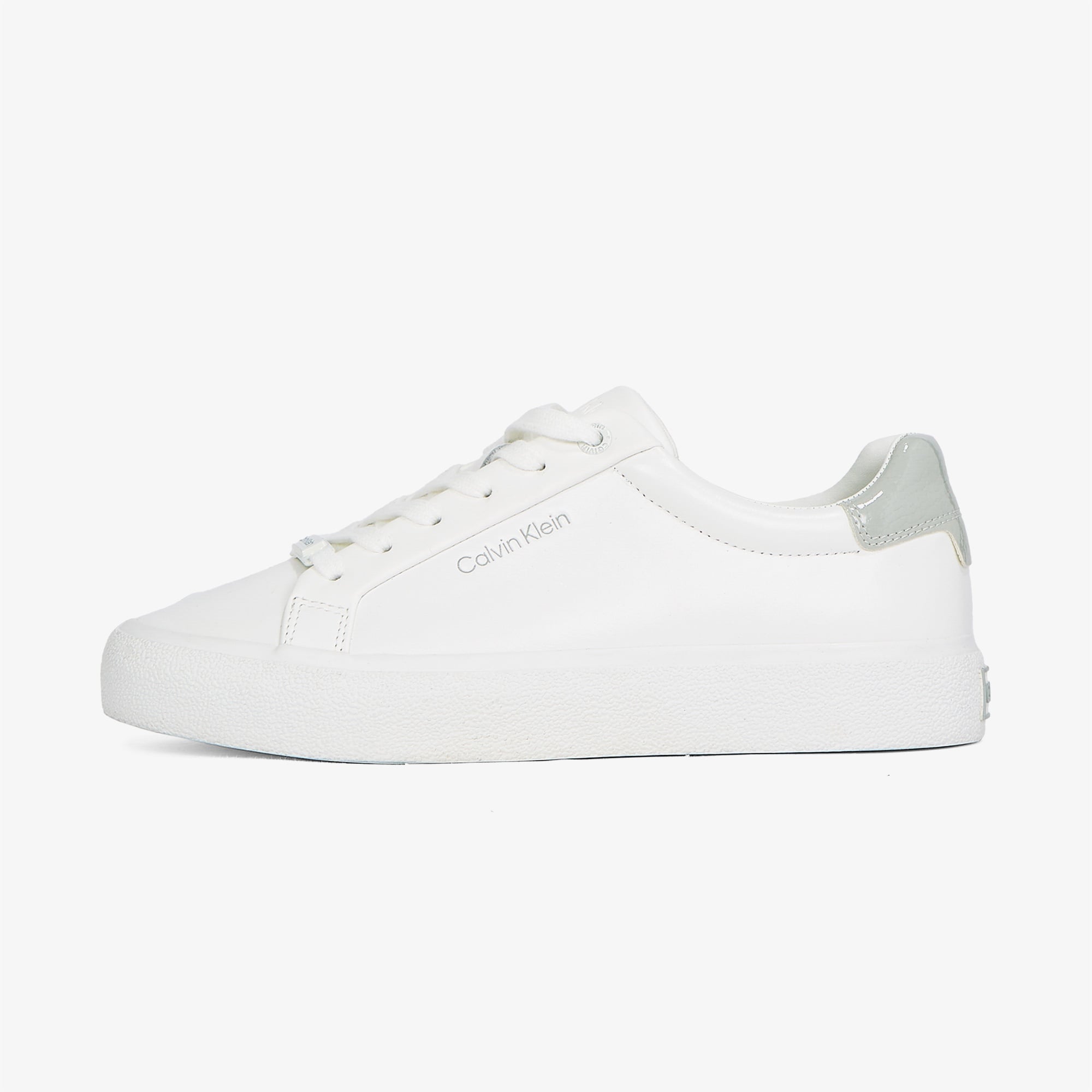 Calvin Klein Lace Up Texture Kadın Beyaz Sneaker