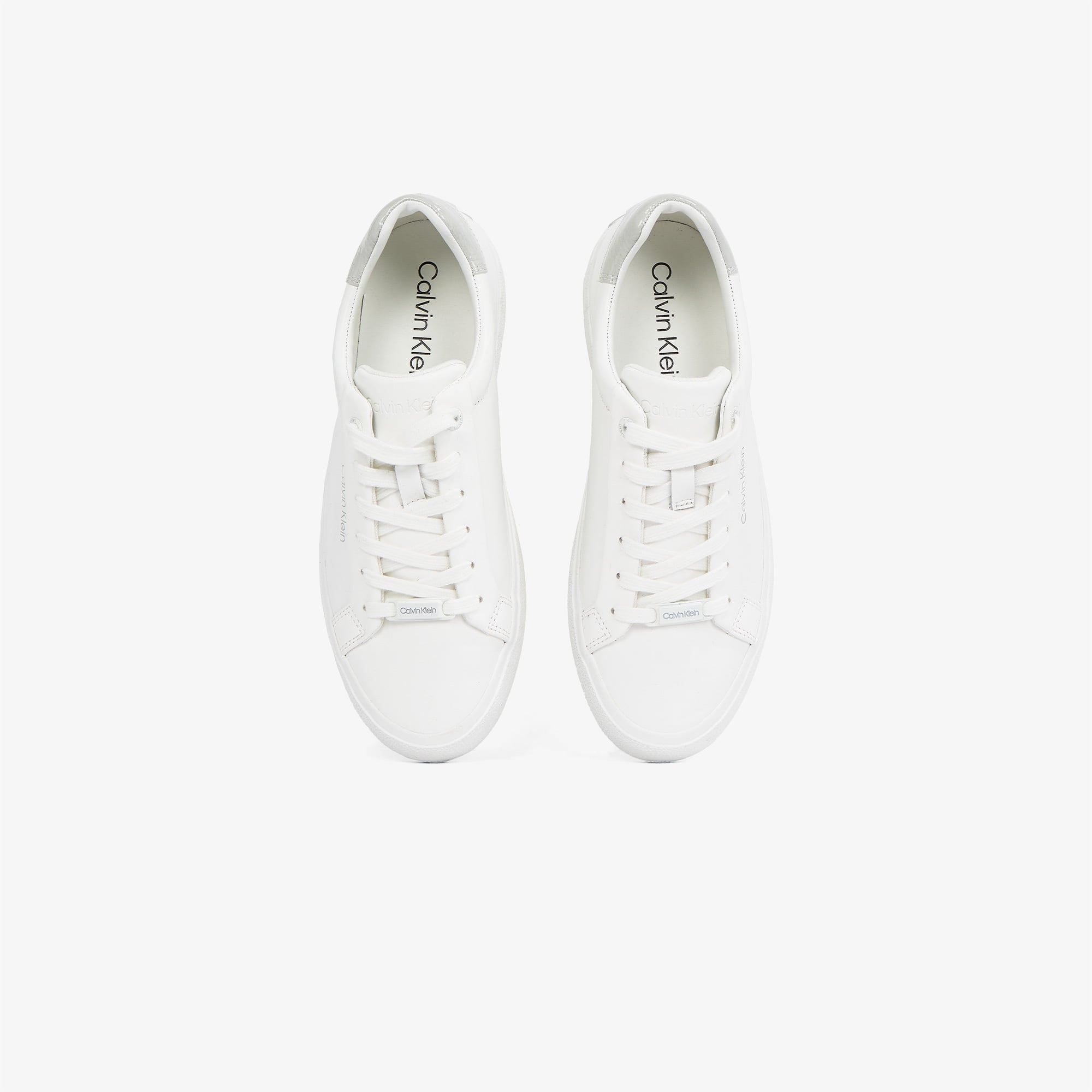 Calvin Klein Lace Up Texture Kadın Beyaz Sneaker