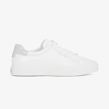  Calvin Klein Lace Up Texture Kadın Beyaz Sneaker