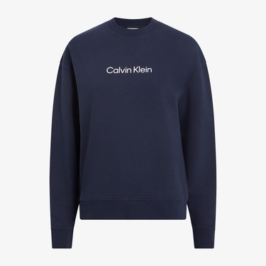  Calvin Klein Hero Logo Kadın Mavi Sweatshirt