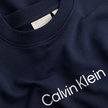  Calvin Klein Hero Logo Kadın Mavi Sweatshirt