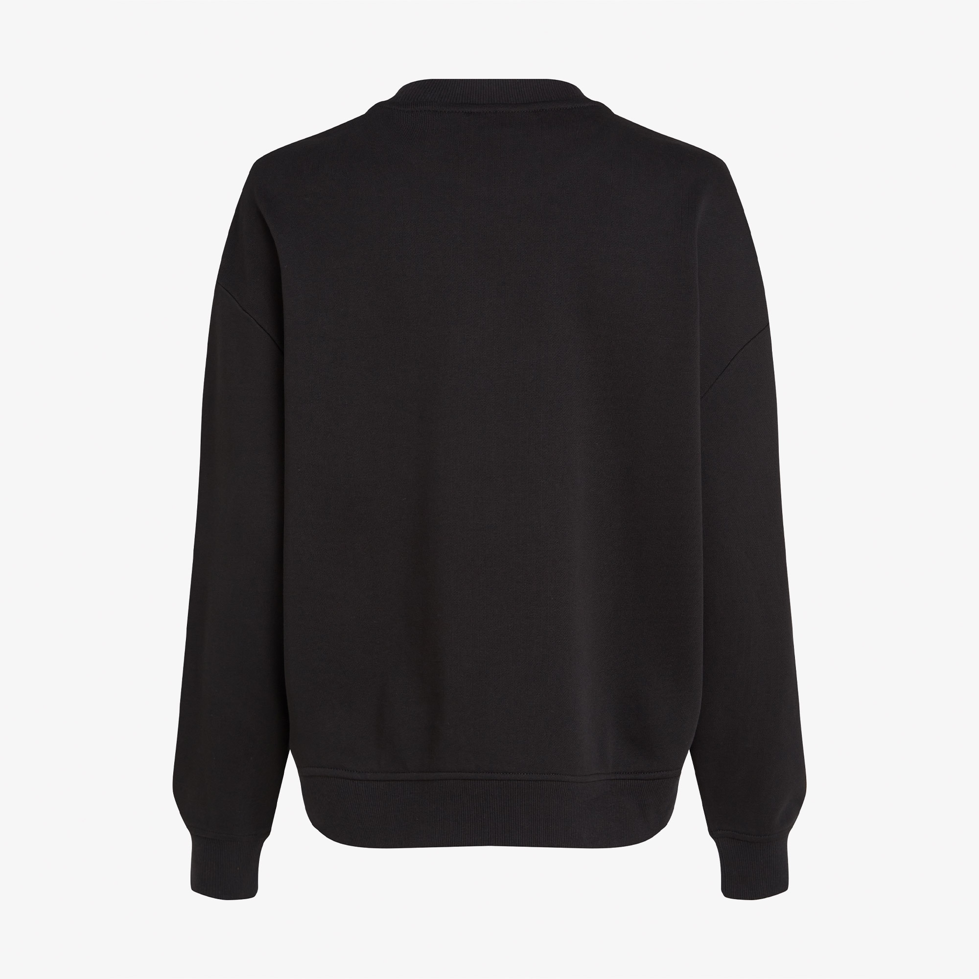 Calvin Klein Glossy Monologo Regular Kadın Siyah Sweatshirt