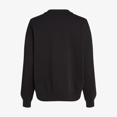  Calvin Klein Glossy Monologo Regular Kadın Siyah Sweatshirt