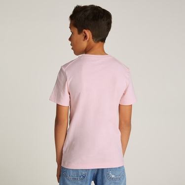  Calvin Klein Monogram Çocuk Pembe T-Shirt