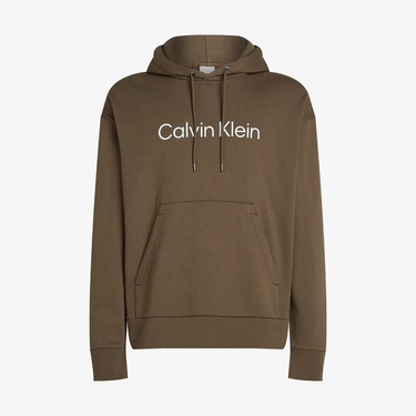  Calvin Klein Hero Logo Comfort Erkek Kahverengi Sweatshirt