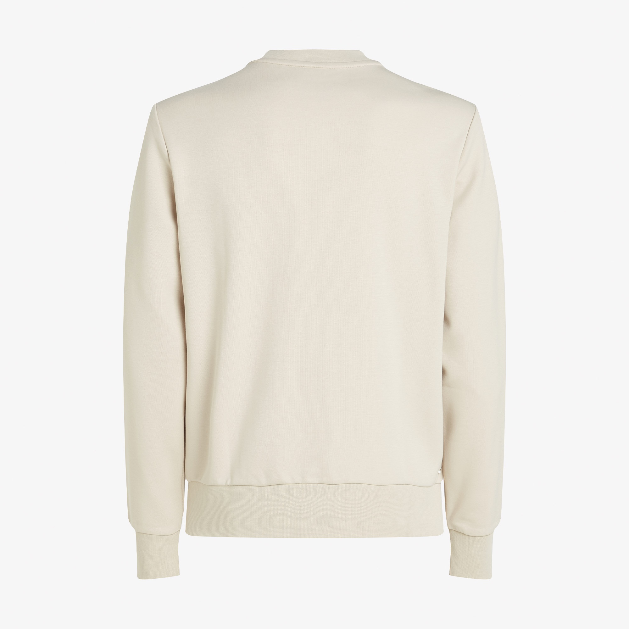 Calvin Klein Micro Logo Repreve Erkek Bej Sweatshirt