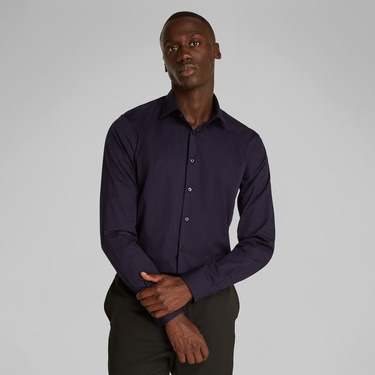  Calvin Klein Regular Erkek Lacivert Gömlek