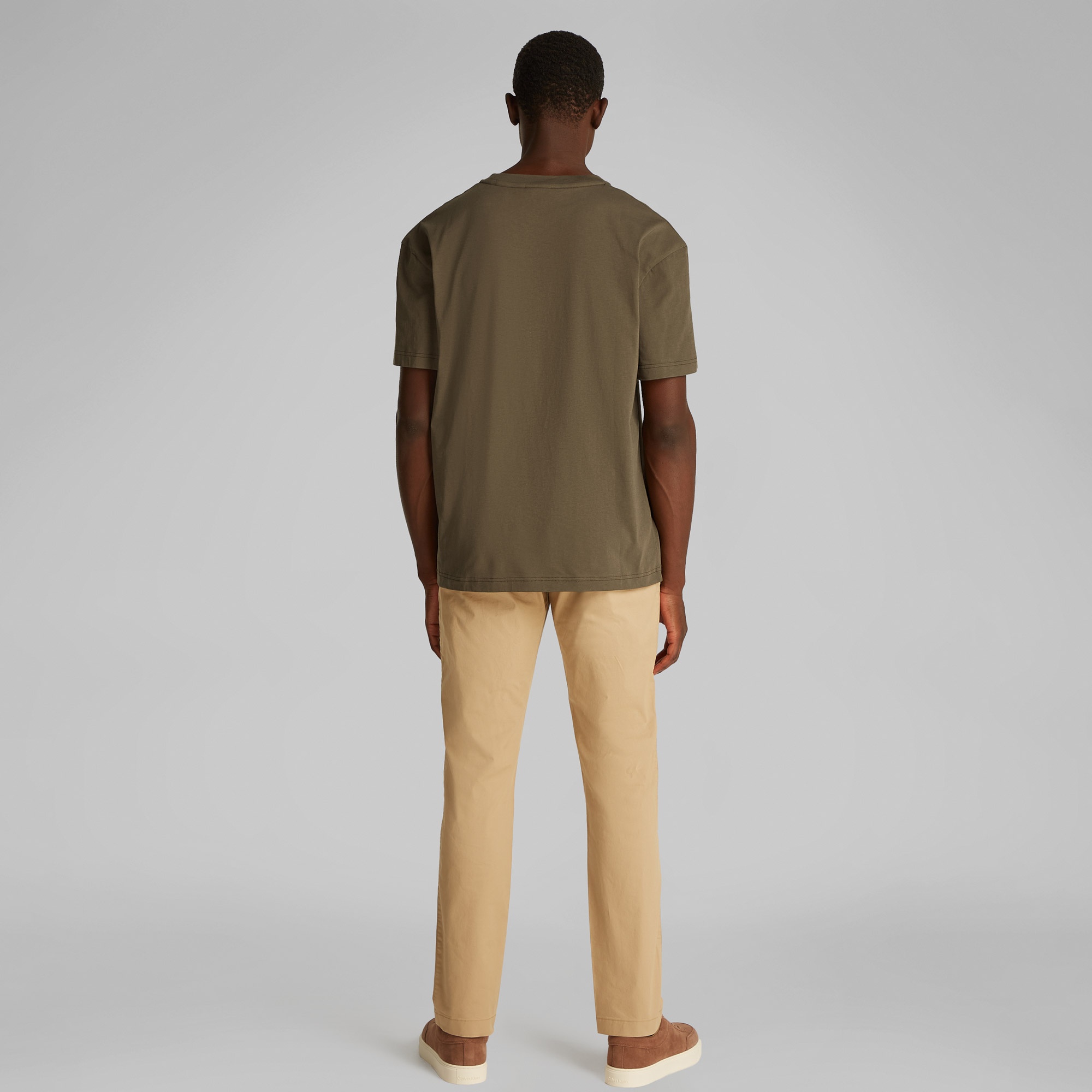 Calvin Klein Erkek Haki T-Shirt
