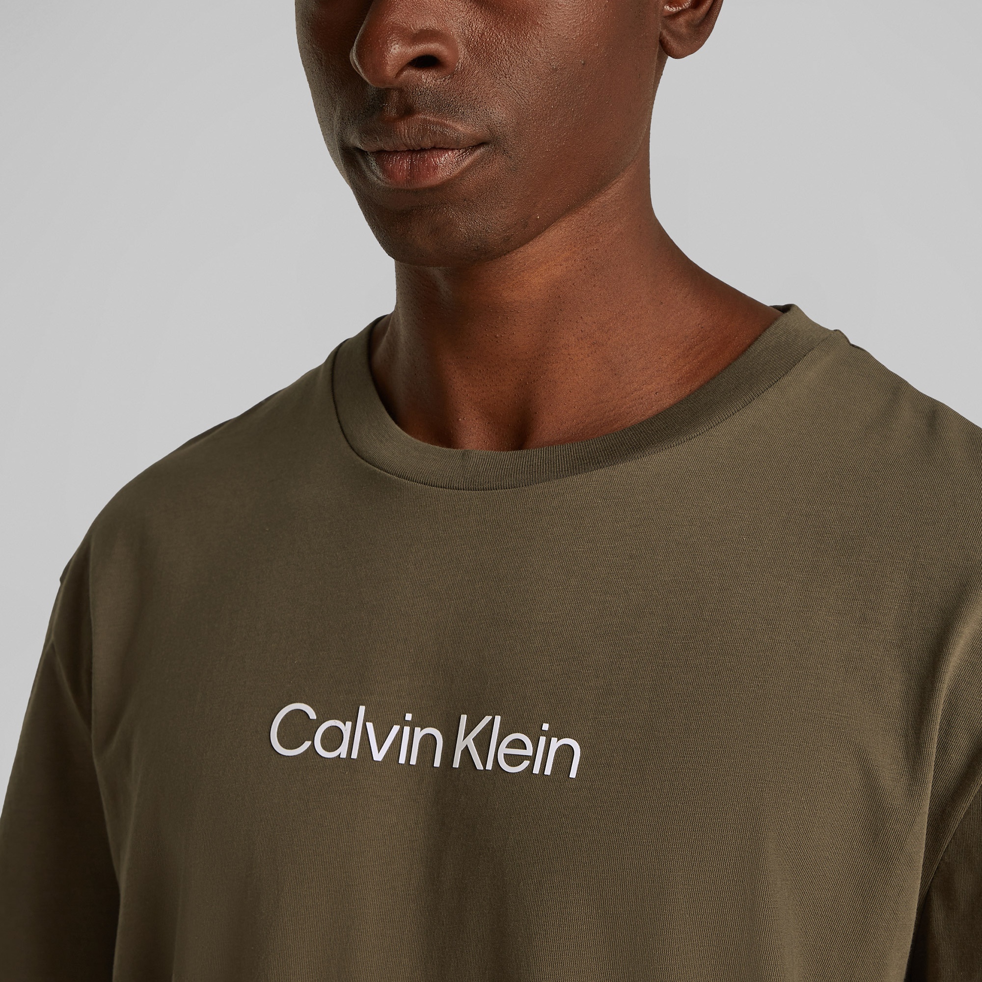 Calvin Klein Erkek Haki T-Shirt