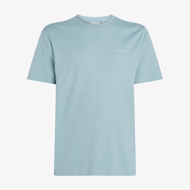  Calvin Klein Micro Logo İnterlo Erkek Mavi T-Shirt