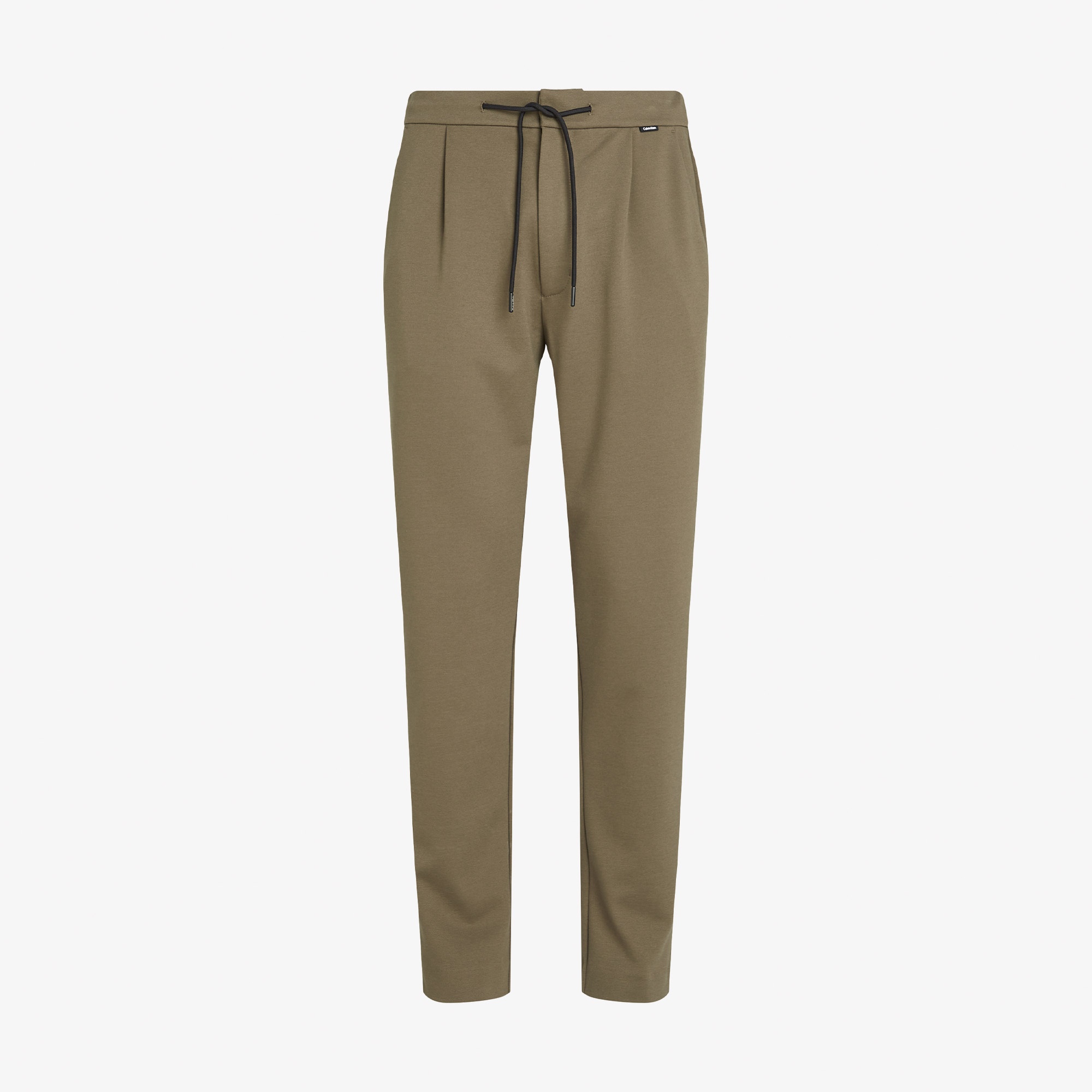 Calvin Klein Comfort Knit Tapered Pleat Erkek Gri Pantolon