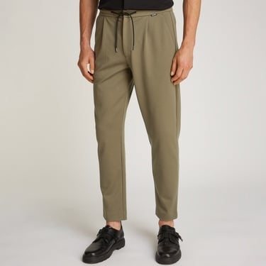  Calvin Klein Comfort Knit Tapered Pleat Erkek Gri Pantolon