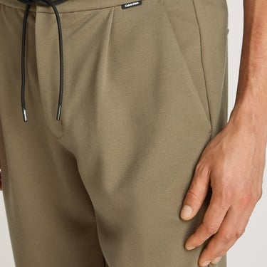  Calvin Klein Comfort Knit Tapered Pleat Erkek Gri Pantolon