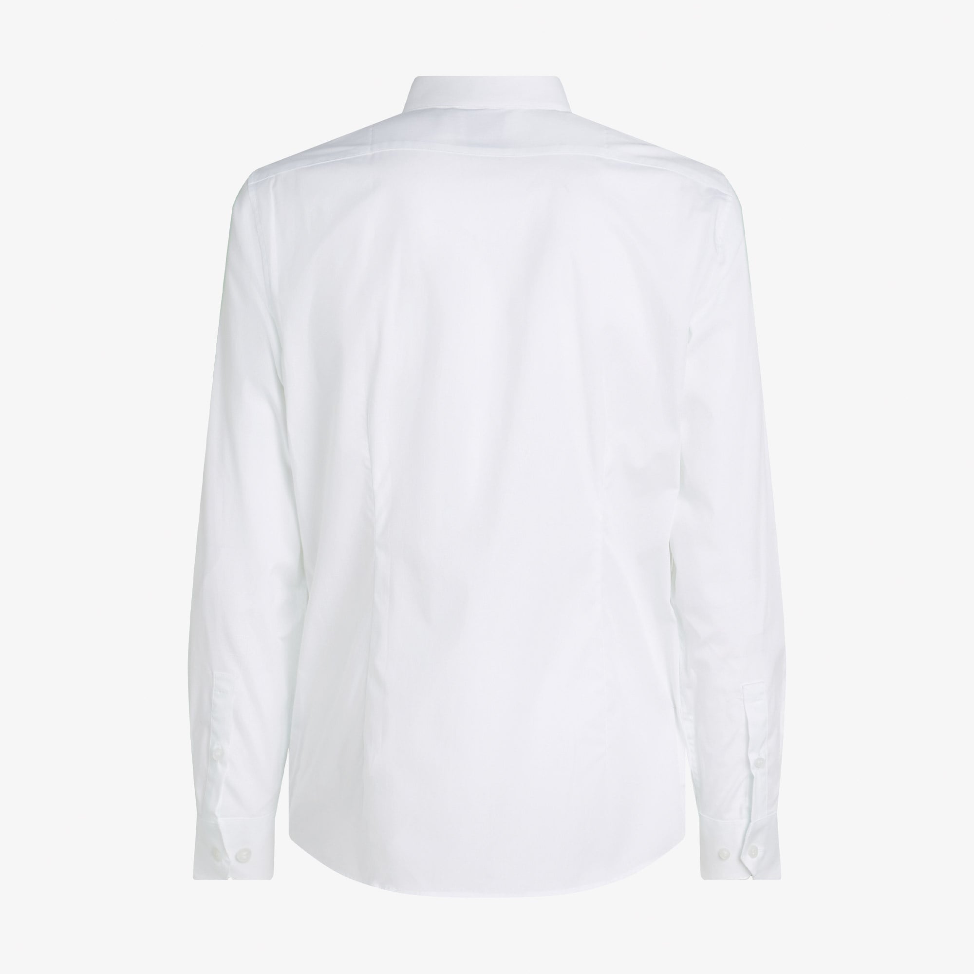 Calvin Klein Poplin Stretch Regular Erkek Beyaz Gömlek