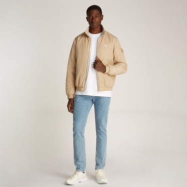  Calvin Klein Padded Harrington Erkek Bej Ceket