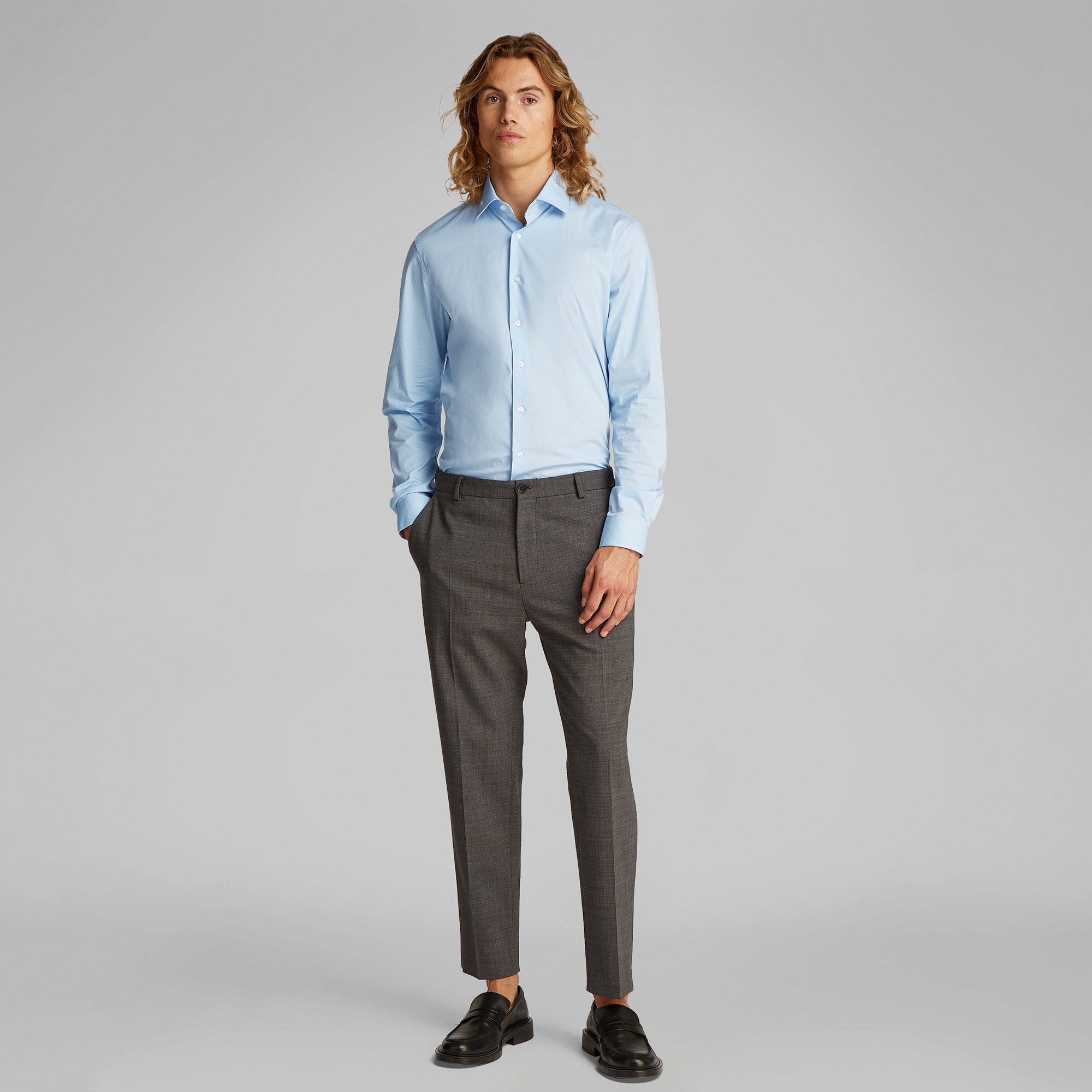 Calvin Klein Regular Erkek Mavi Gömlek