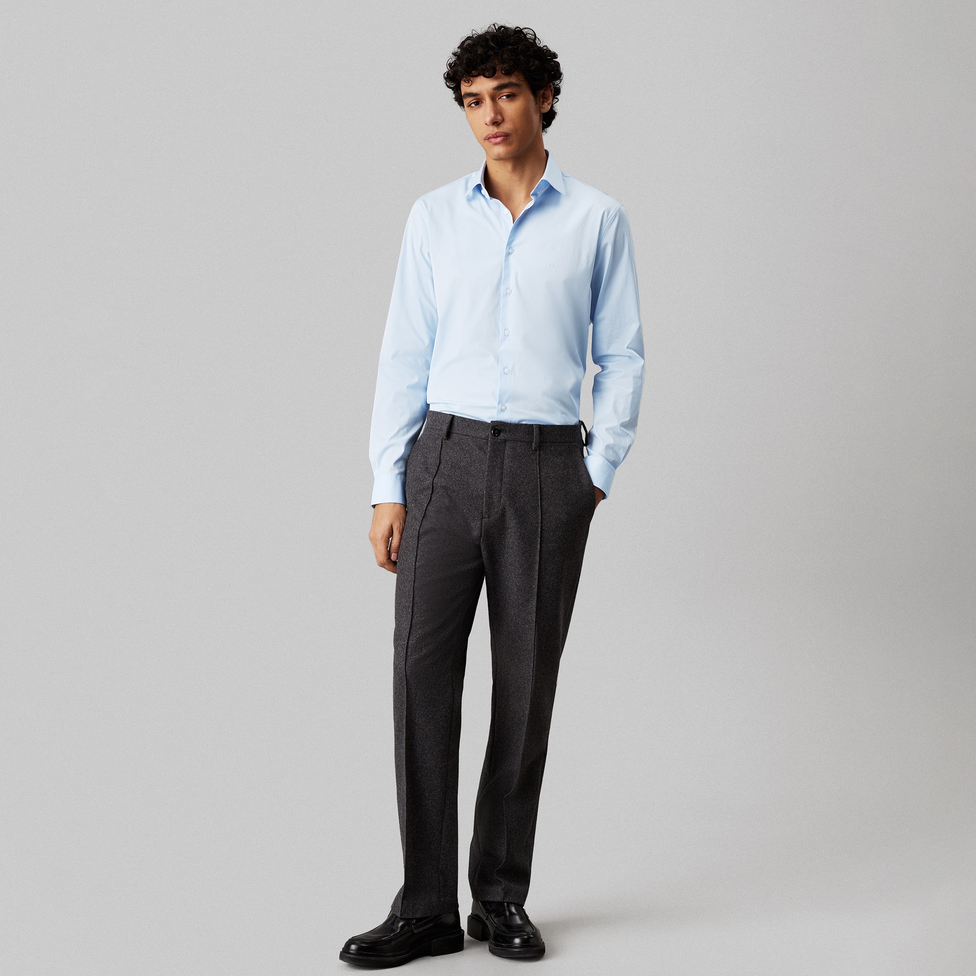 Calvin Klein Regular Erkek Mavi Gömlek