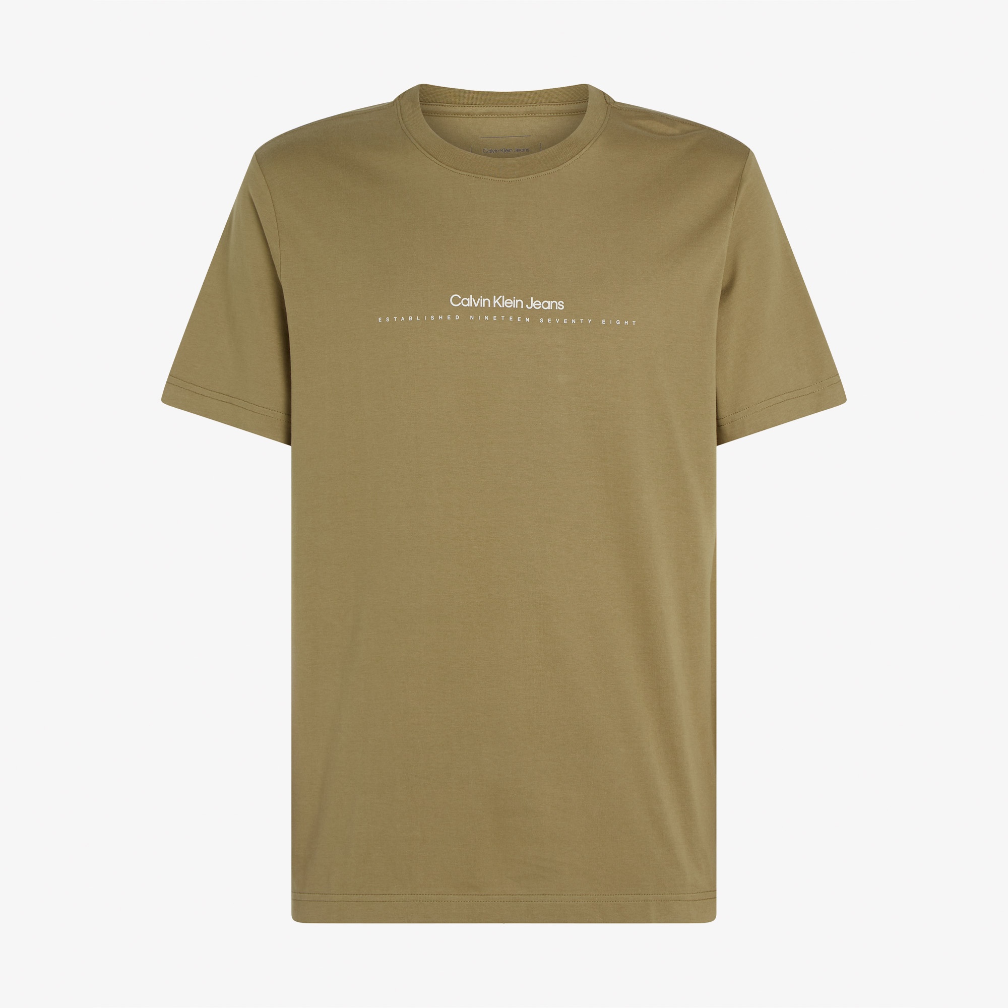 Calvin Klein Minimal Logo Erkek Yeşil T-Shirt