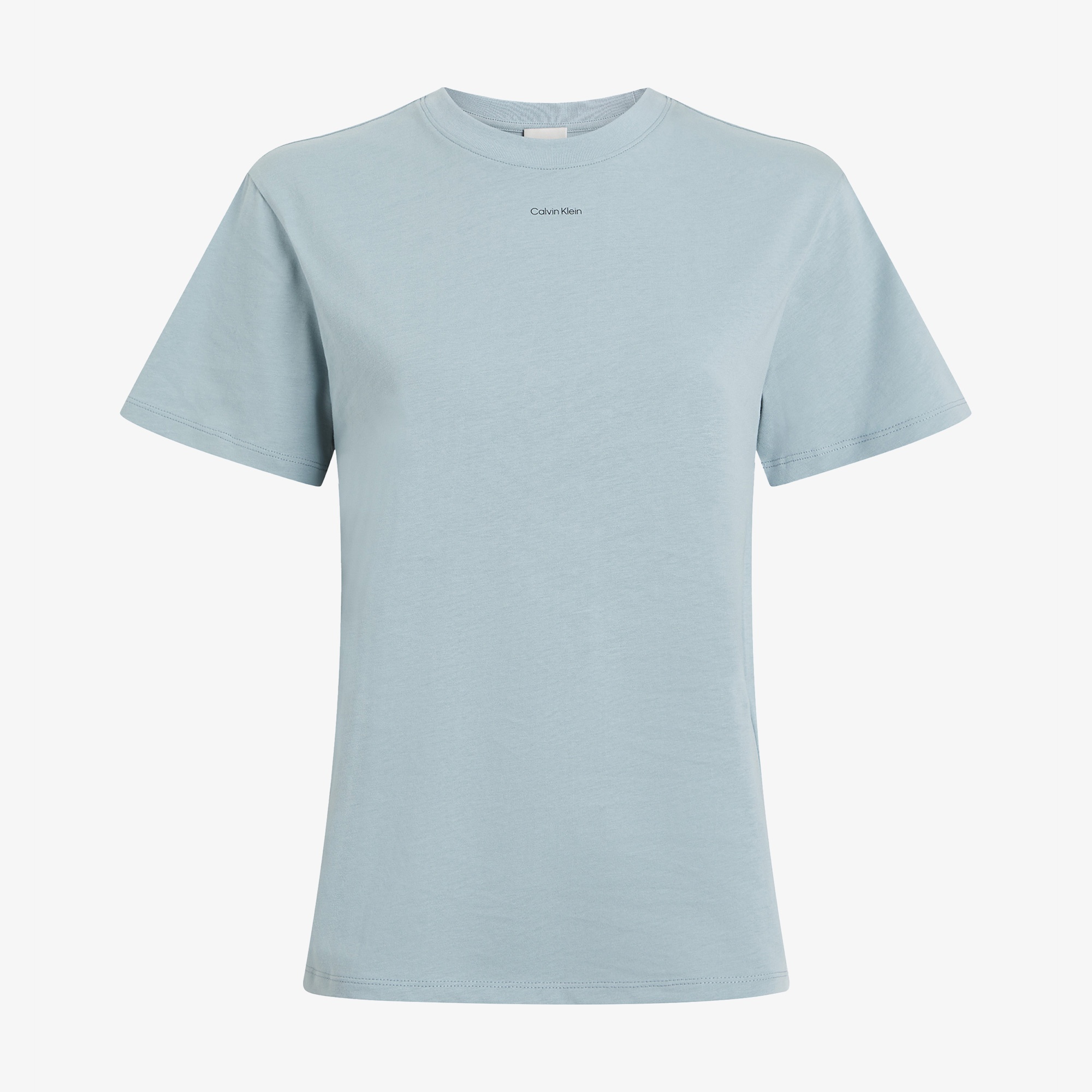 Calvin Klein Nano Logo Regular Kadın Mavi T-Shirt