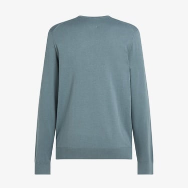  Calvin Klein Cotton Silk Blend Cn Sweater Erkek Mavi Triko