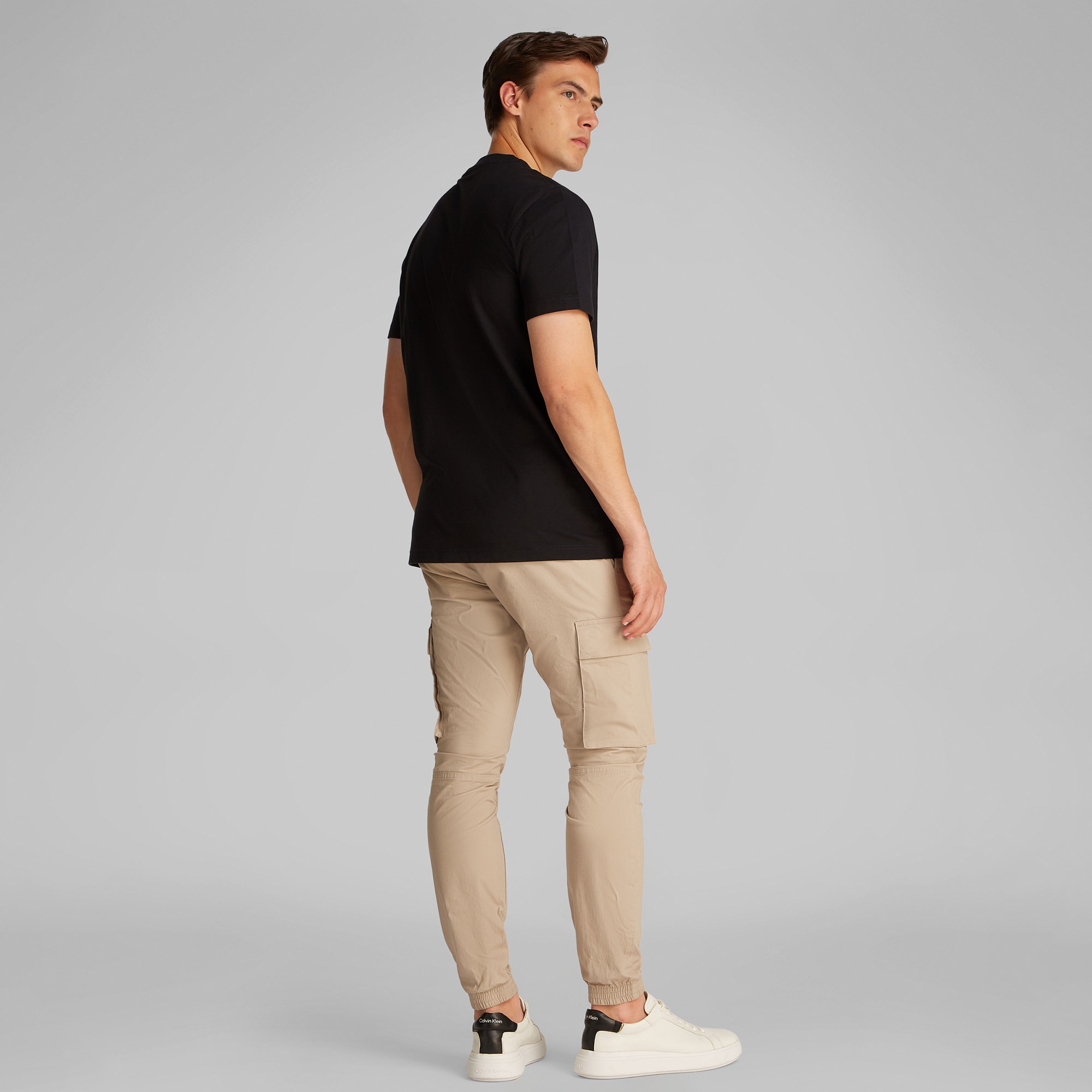 Calvin Klein Heavy Regular Erkek Siyah T-Shirt