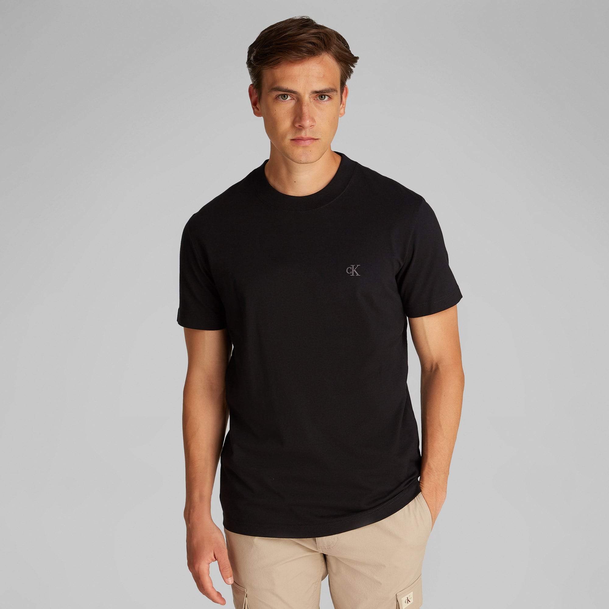 Calvin Klein Heavy Regular Erkek Siyah T-Shirt