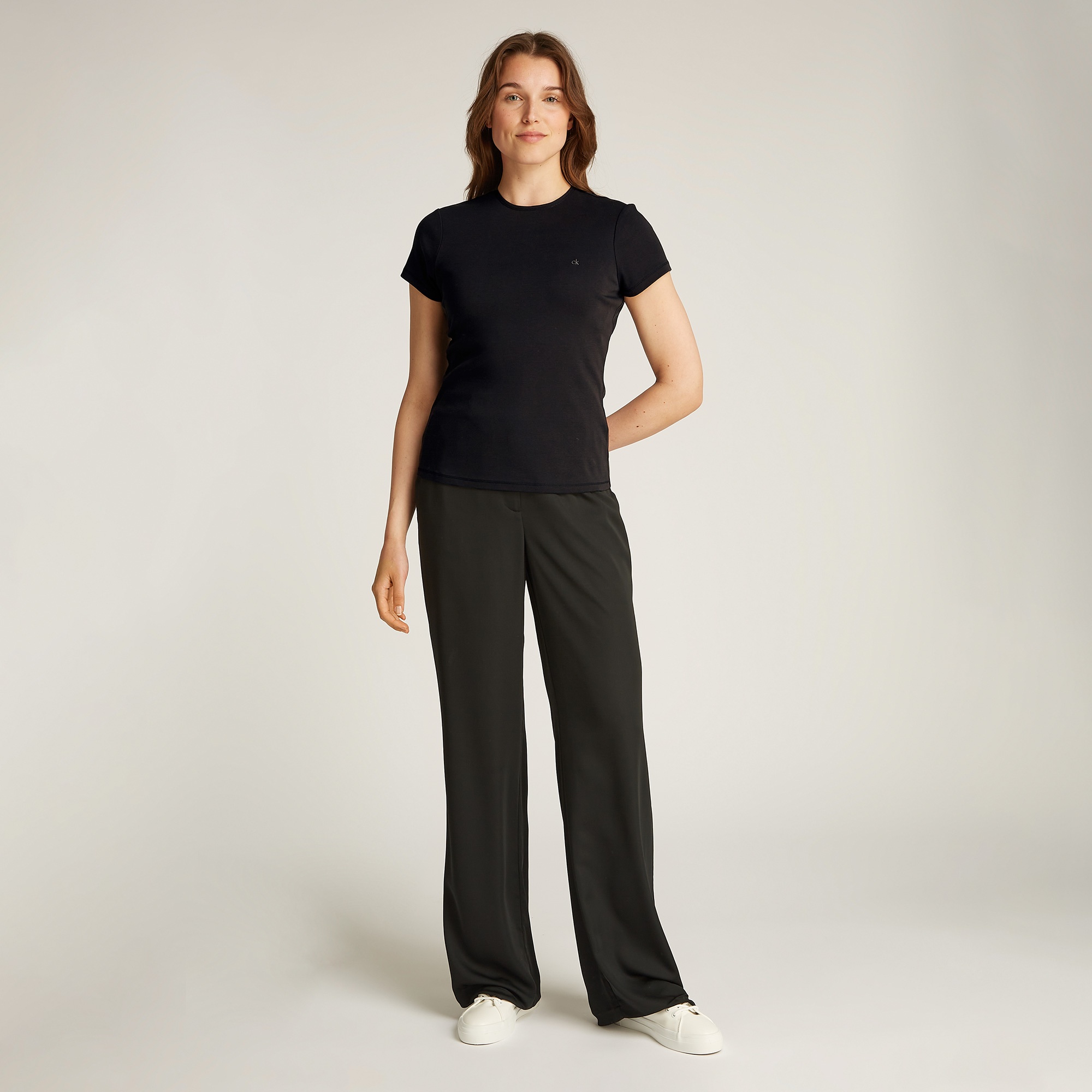 Calvin Klein Kadın Siyah T-Shirt