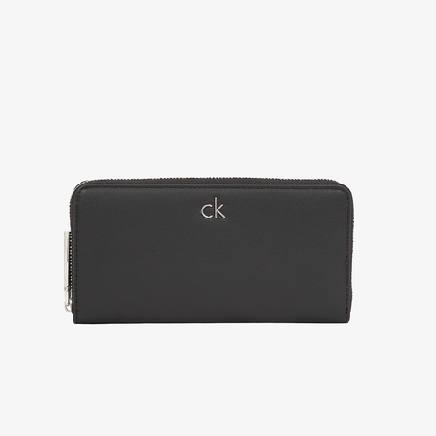  Calvin Klein Daily Large Zip Around Pbl Kadın Siyah Cüzdan