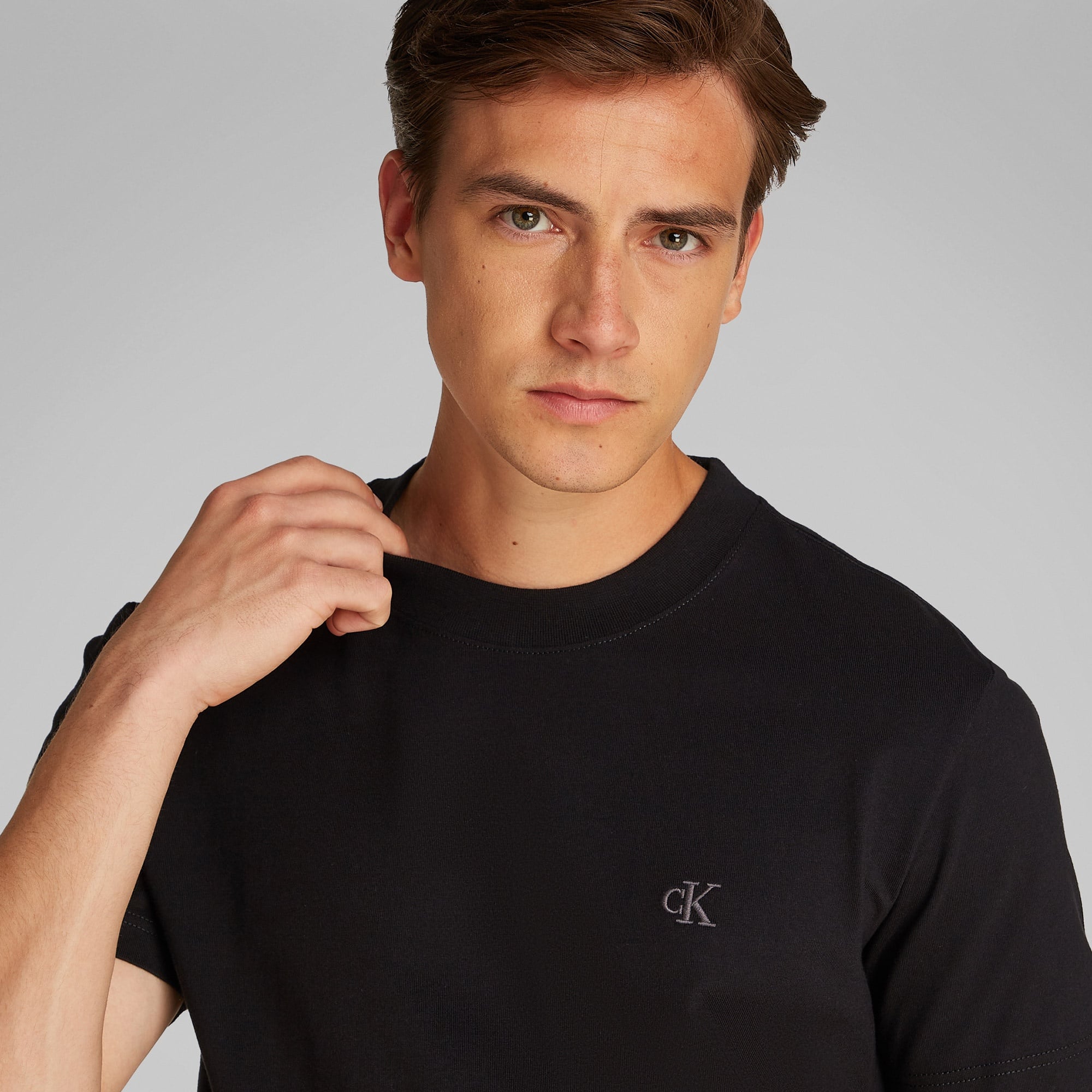 Calvin Klein Heavy Regular Erkek Siyah T-Shirt
