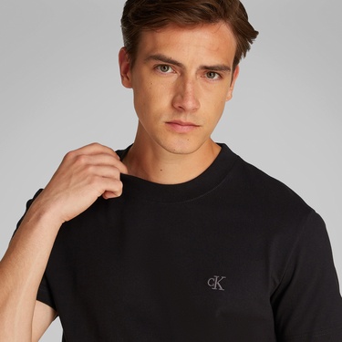  Calvin Klein Heavy Regular Erkek Siyah T-Shirt