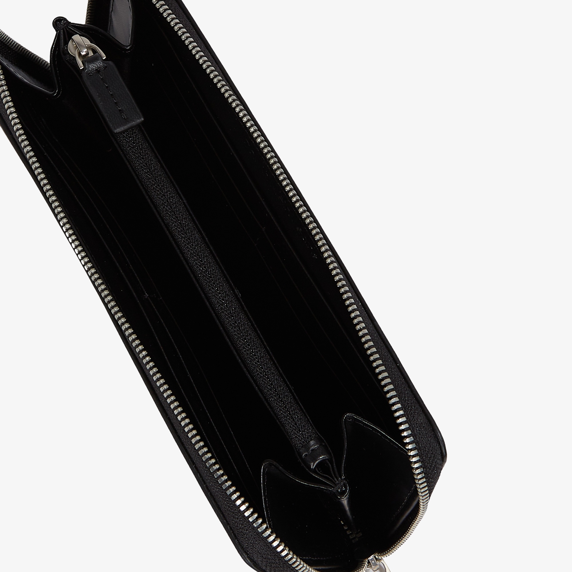 Calvin Klein Sculpted Zip Around Mono Kadın Siyah Cüzdan