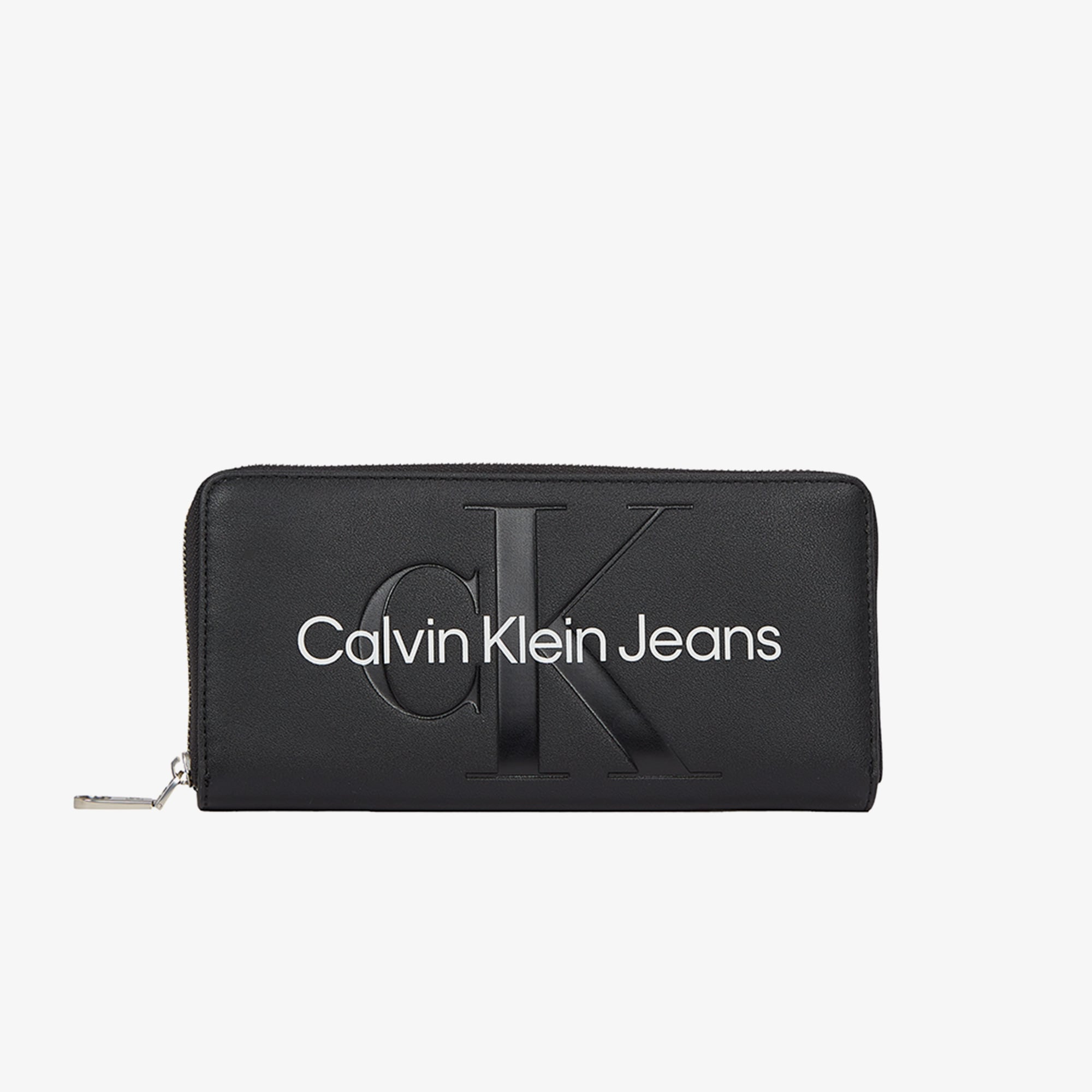  Calvin Klein Sculpted Zip Around Mono Kadın Siyah Cüzdan