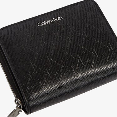 Calvin Klein Must Medium Zip Around Mono Kadın Siyah Cüzdan