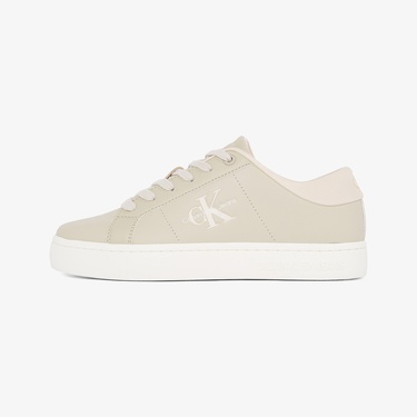  Calvin Klein Classic Cupsole Lowlaceup Kadın Bej Sneaker