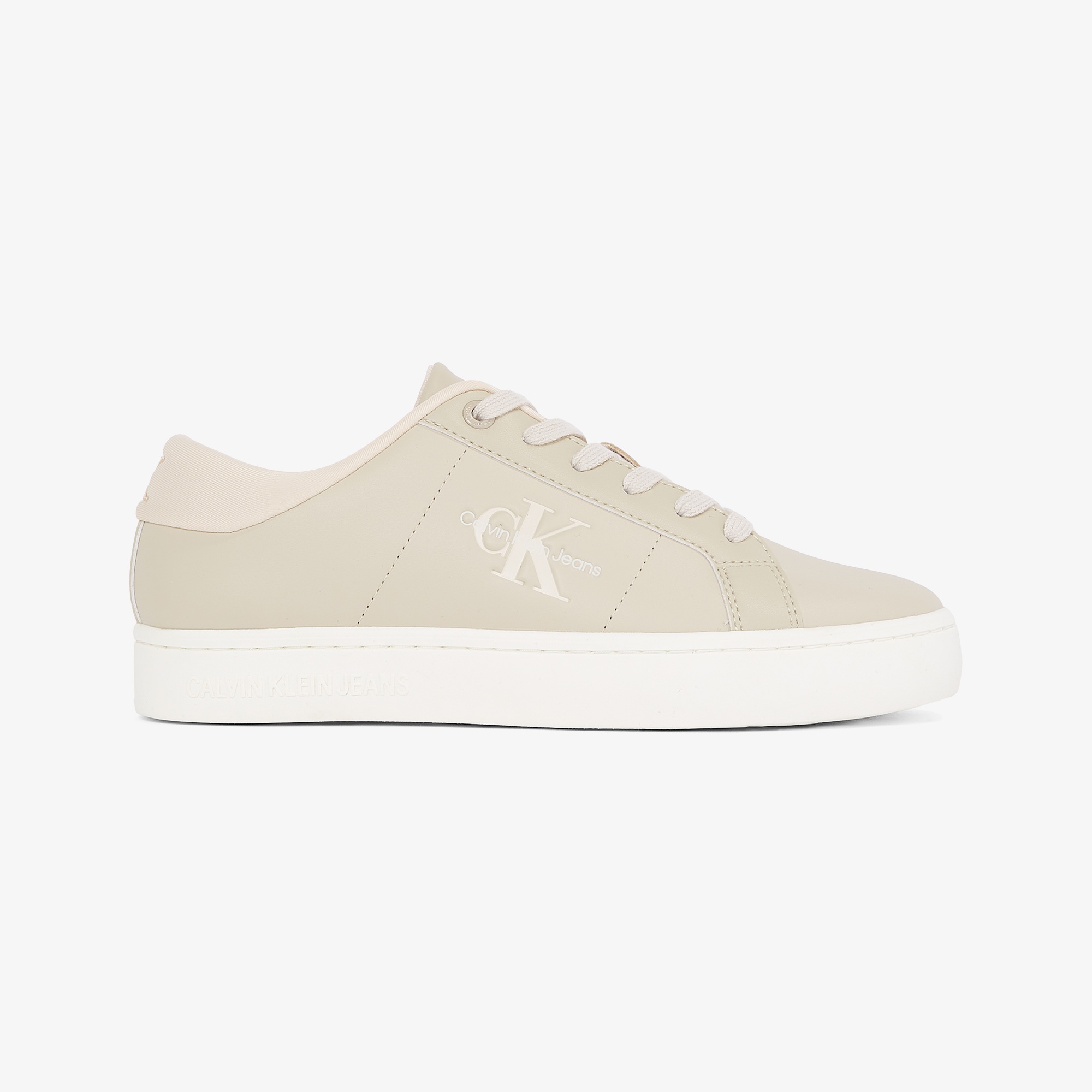Calvin Klein Classic Cupsole Lowlaceup Kadın Bej Sneaker