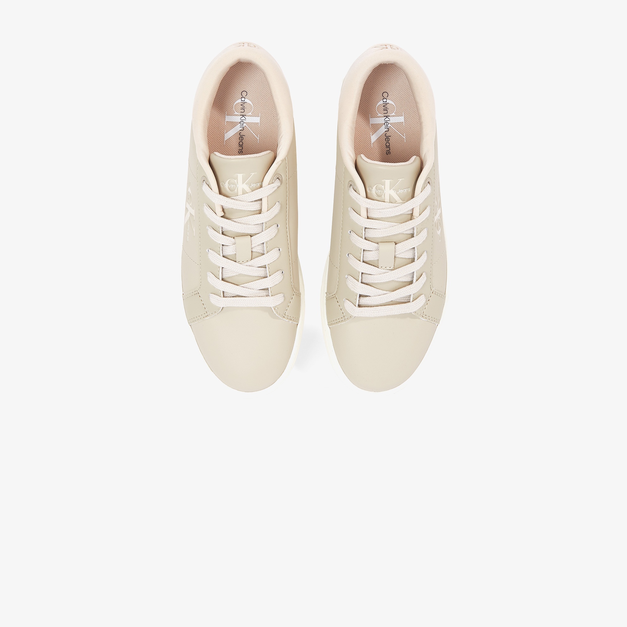Calvin Klein Classic Cupsole Lowlaceup Kadın Bej Sneaker