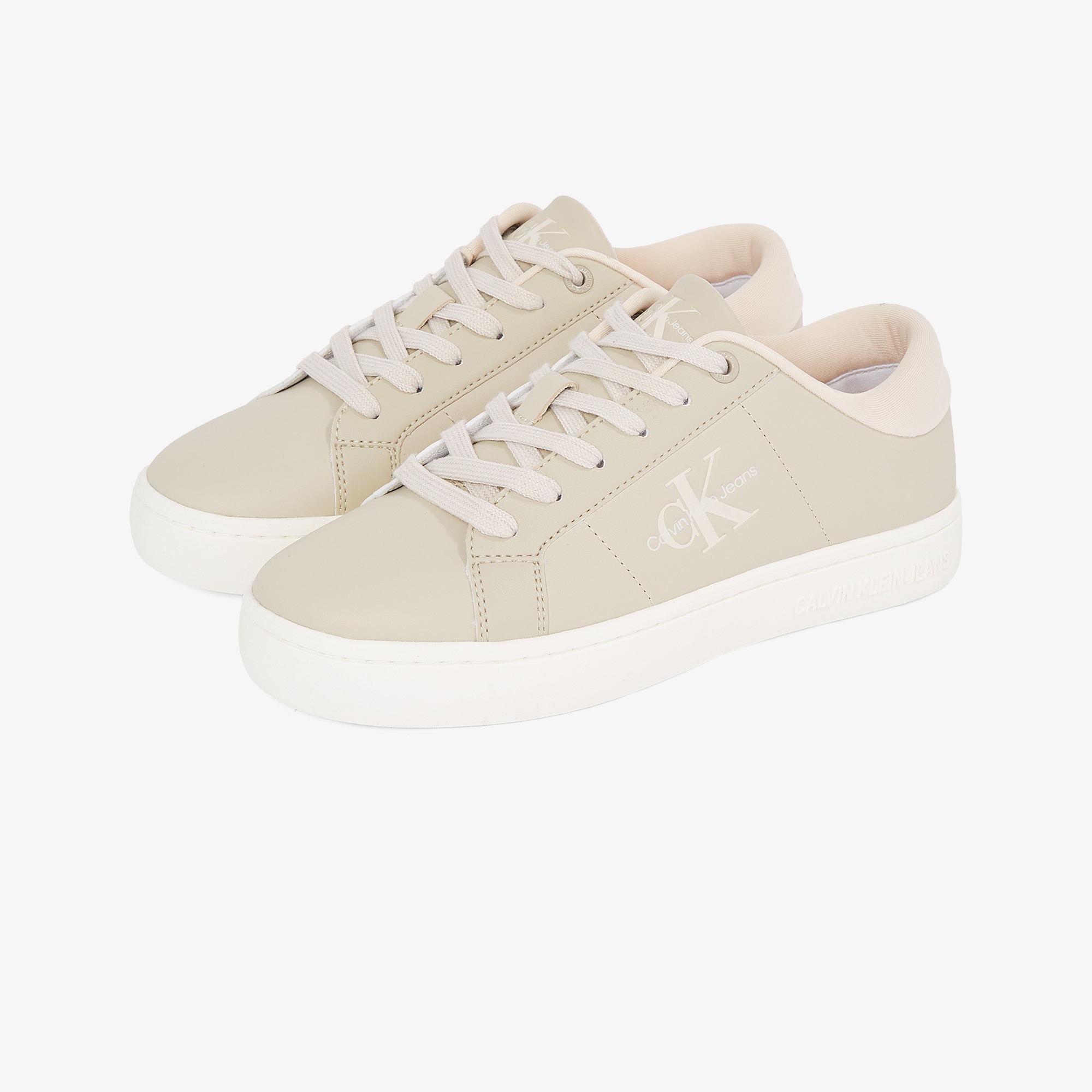 Calvin Klein Classic Cupsole Lowlaceup Kadın Bej Sneaker