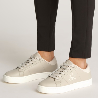  Calvin Klein Classic Cupsole Lowlaceup Kadın Bej Sneaker