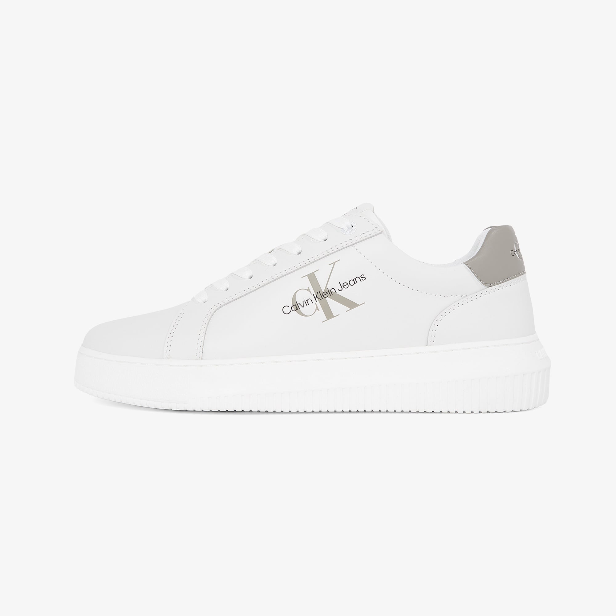 Calvin Klein Chunky Cupsole Mono Erkek Beyaz Sneaker