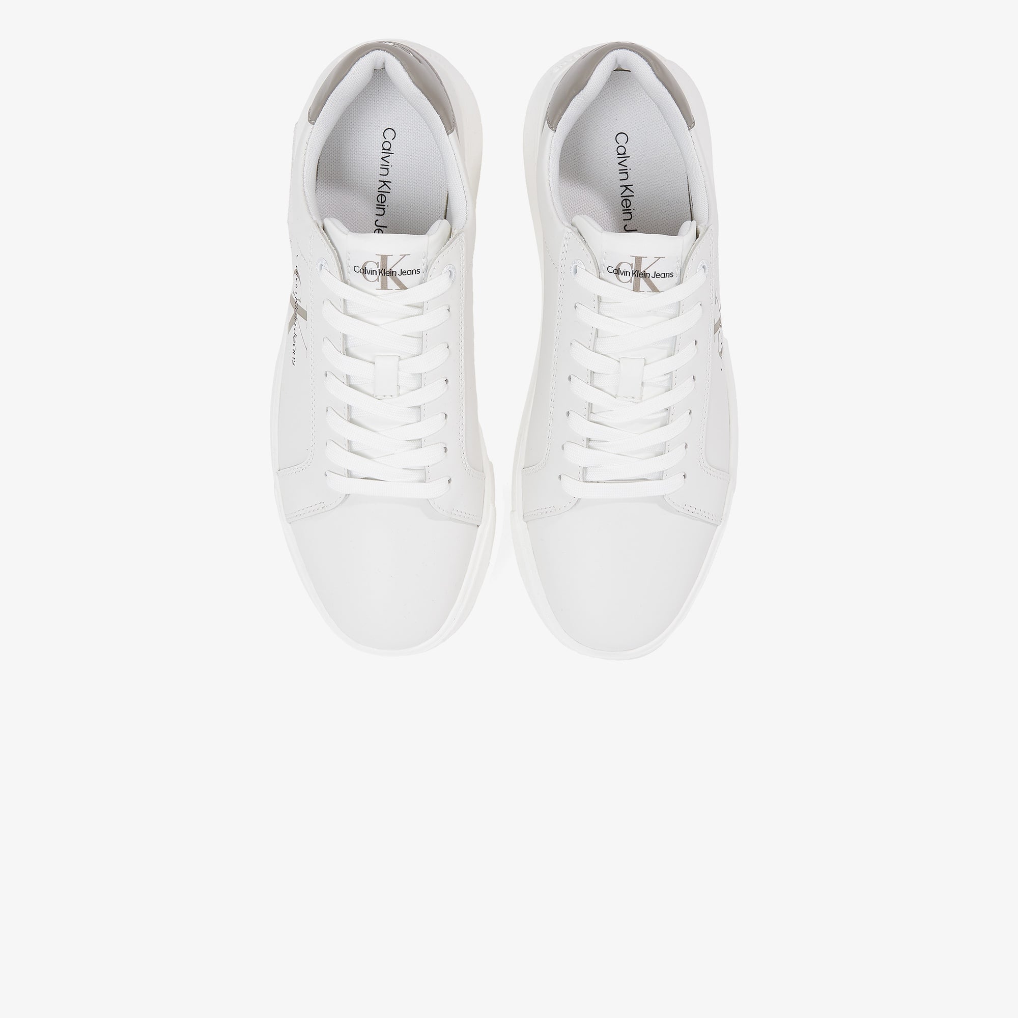 Calvin Klein Chunky Cupsole Mono Erkek Beyaz Sneaker