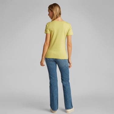  Calvin Klein 2-Pa Monologo Slim Kadın Yeşil T-Shirt