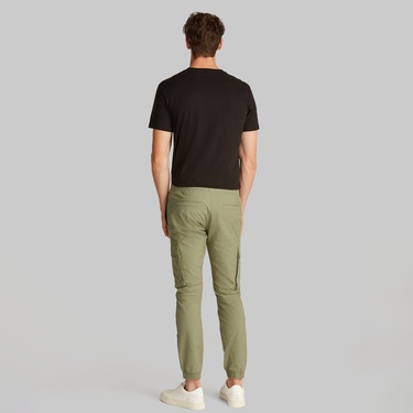  Calvin Klein Skinny Cargo Erkek Yeşil Pantolon