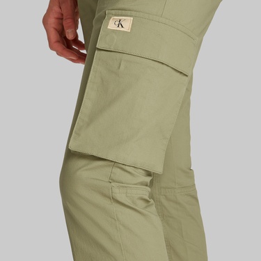  Calvin Klein Skinny Cargo Erkek Yeşil Pantolon