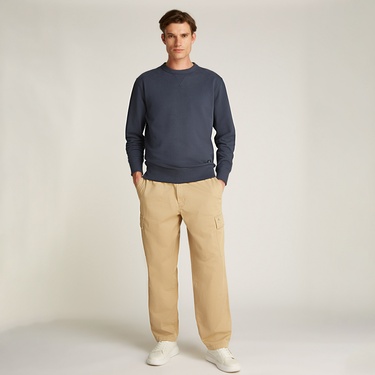  Calvin Klein Erkek Mavi Sweatshirt