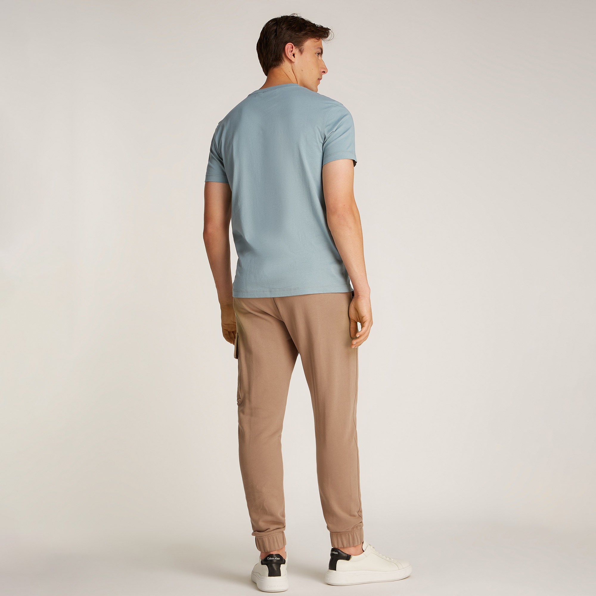 Calvin Klein Monologo Erkek Mavi T-Shirt