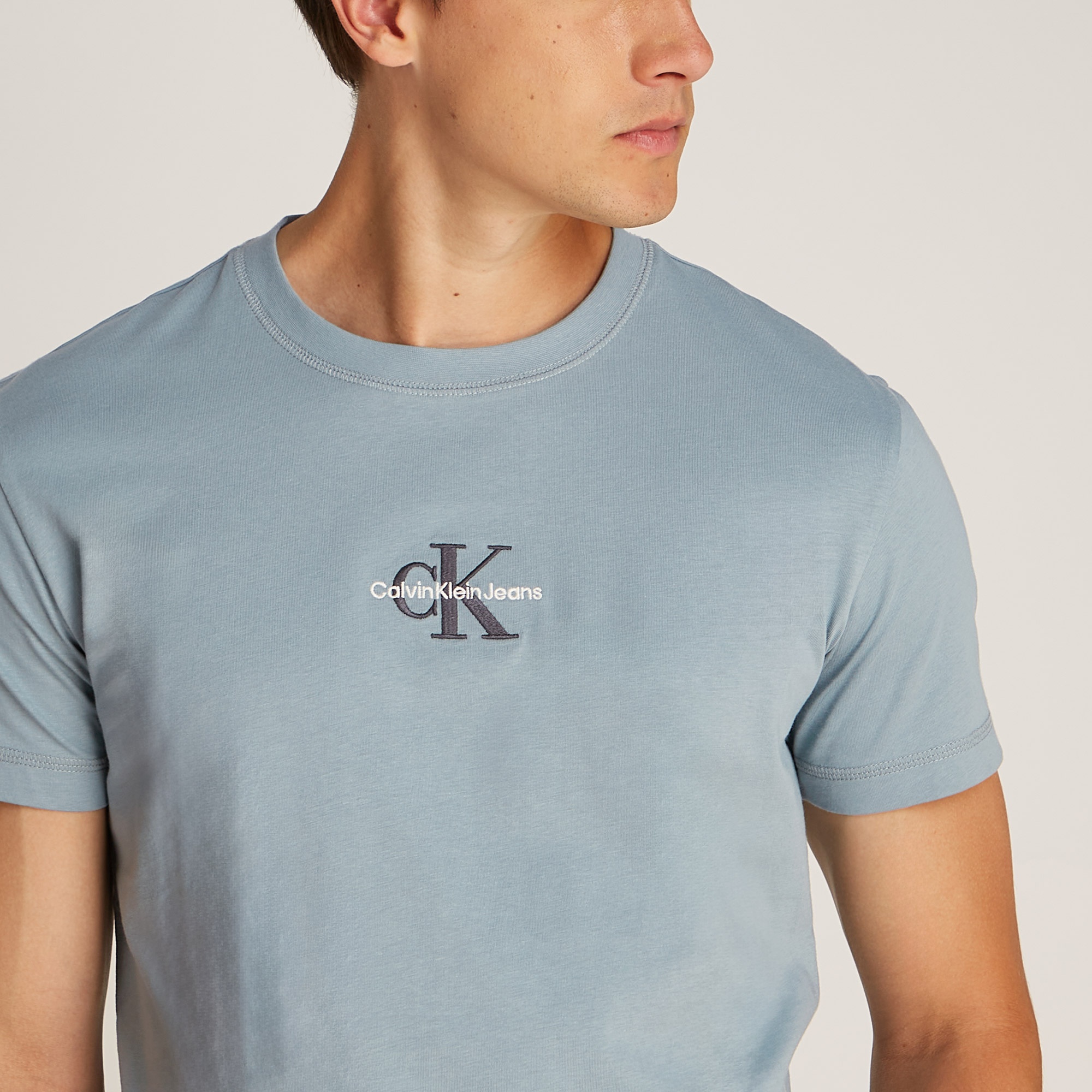 Calvin Klein Monologo Erkek Mavi T-Shirt