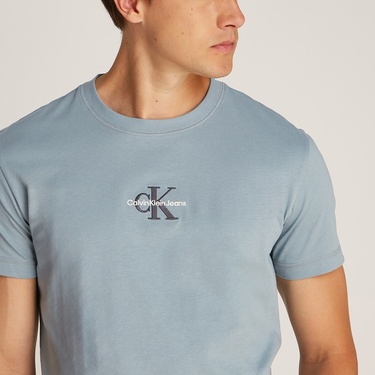  Calvin Klein Monologo Erkek Mavi T-Shirt