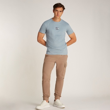  Calvin Klein Monologo Erkek Mavi T-Shirt