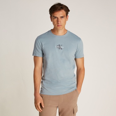  Calvin Klein Monologo Erkek Mavi T-Shirt
